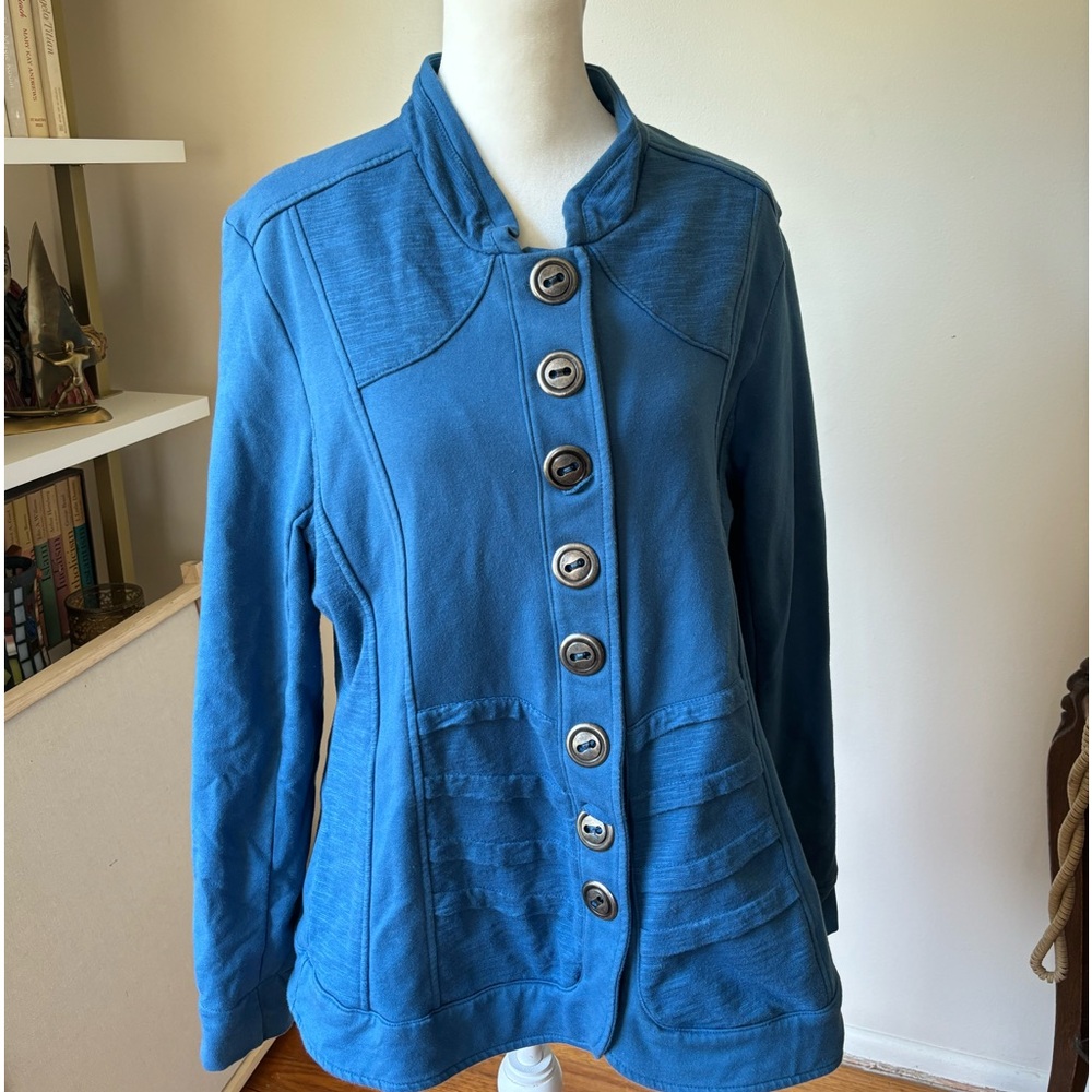 Neon Buddha blue jacket
